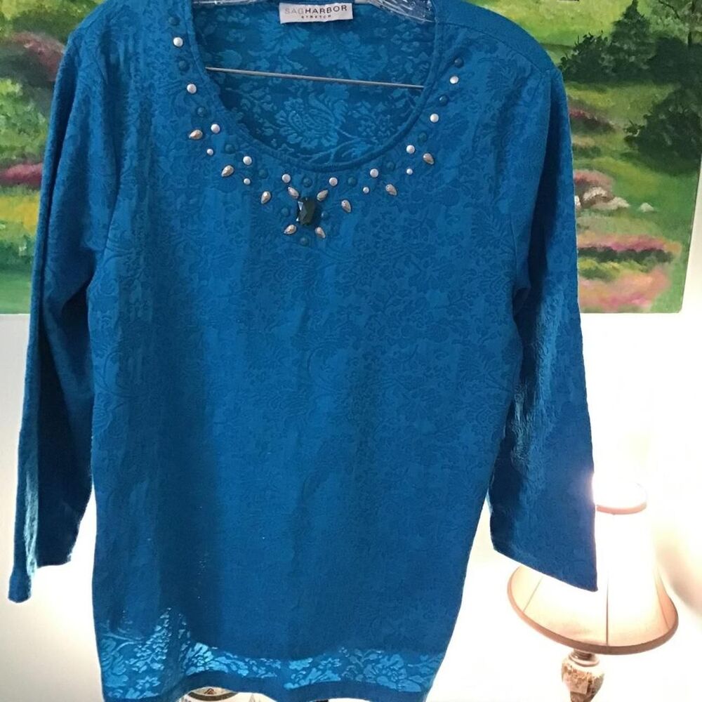 Sag-harbor Women's Blue Blouse